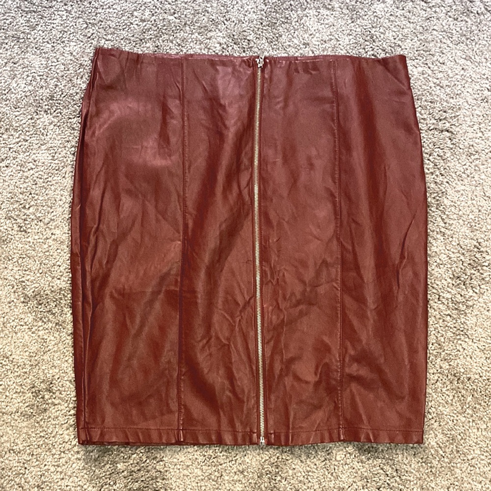 Forever 21+ 2X pencil skirt, maroon